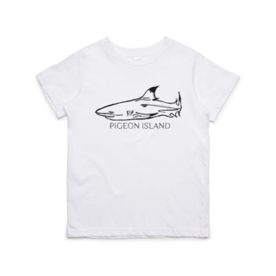 Pigeon Island Kids Black Tip Reef Shark Premium Eco-Cotton t Thumbnail